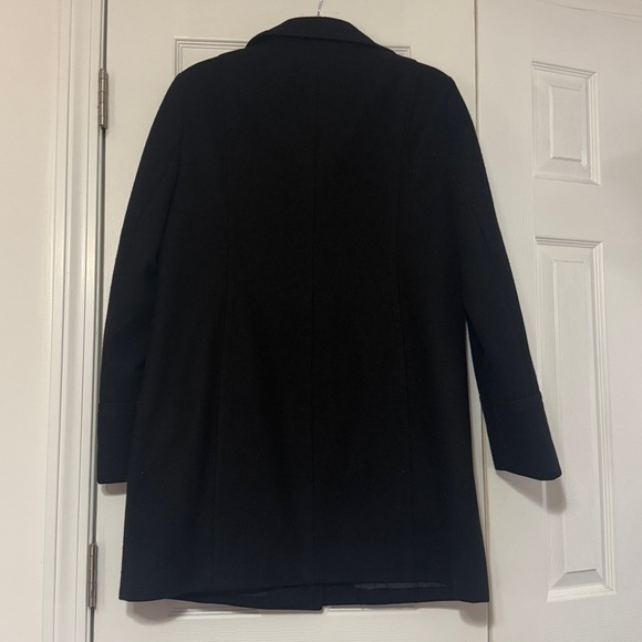 St. John's Bay Black Wool Coat Size L - Picture 3 of 4